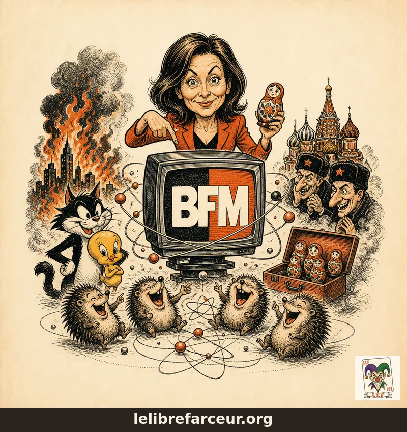 Incendies : BFM accuse Moscou, les hérissons quantiques se marrent